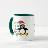 Lustiges Weihnachten muss ich nicht gut sein ich Tasse (Vorderseite Links)