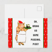 Lustiges Weihnachten Postkarte (Vorne/Hinten)
