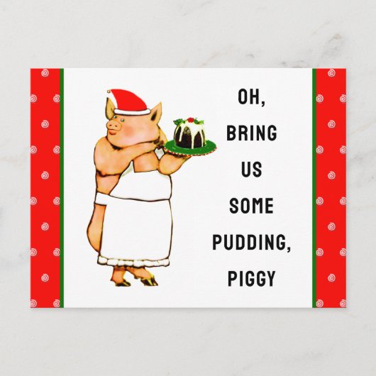 Lustiges Weihnachten Postkarte (Vorderseite)