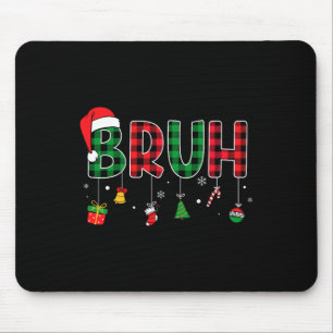 Lustiges Weihnachten Rot Kariert Teens Jungen Kind Mousepad