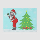 Lustiges Weihnachten Sankt Elfie Seidenpapier (Vorderseite)