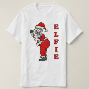 Lustiges Weihnachten Sankt Elfie Selfie T-Shirt