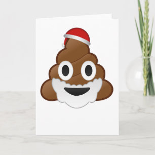 Lustiges Weihnachten Sankt kacken Emoji