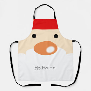 Lustiges Weihnachten Süßes Minimal Santa Gesicht Schürze