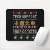 Lustiges Weihnachten Tech-Support Computer T-Shirt Mousepad (Mit Mouse)
