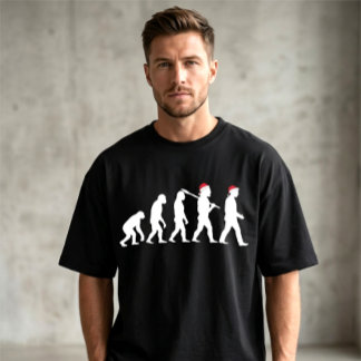 Lustiges Weihnachten und menschliche Evolution Cus T-Shirt