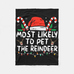 Lustiges Weihnachten Wahrscheinlich wird das Renti Fleecedecke
