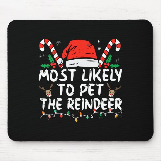 Lustiges Weihnachten Wahrscheinlich wird das Renti Mousepad (Vorne)