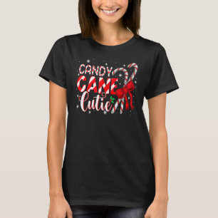 Lustiges Weihnachten Zuckerrohr Süße Mädchen Xmas T-Shirt