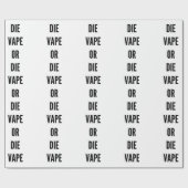 Lustiges Weihnachtenvape oder die vaping Dampf Geschenkpapier (Flach)