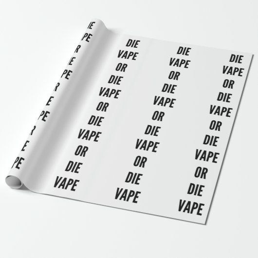 Lustiges Weihnachtenvape oder die vaping Dampf Geschenkpapier (Ungerollt)