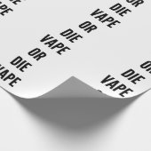 Lustiges Weihnachtenvape oder die vaping Dampf Geschenkpapier (Ecke)