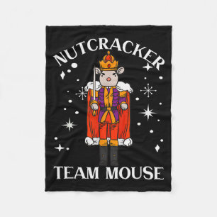 Lustiges Weihnachts-Familien-Tanzteam-Mäuse-Nusskn Fleecedecke