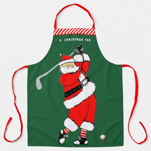 Lustiges Weihnachts-Golf Schürze (Vorderseite)