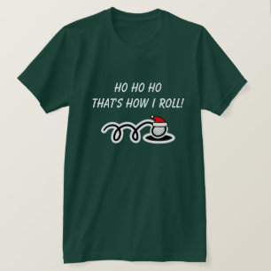 Lustiges Weihnachts-Golf-T-Shirt So rolle ich T-Shirt