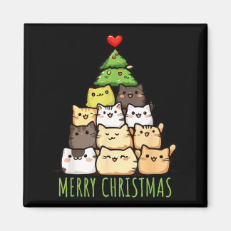 Lustiges Weihnachts-Katzenliebe-Shirt _ Süße Katze Magnet