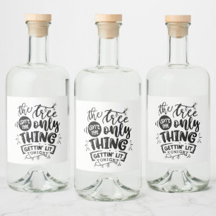 lustiges Weihnachts-Party Alkoholflaschenetikett