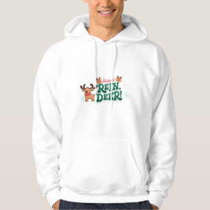 Lustiges Weihnachts-Rentier-Design Hoodie