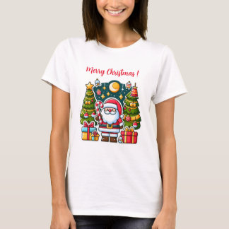 Lustiges Weihnachts-T-Shirt mit Weihnachtsmann T-Shirt