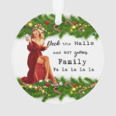 Lustiges Weihnachtsbaumanhänger Beste Freundin Sch Ornament (Rückseite)