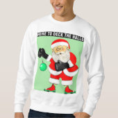 Lustiges Weihnachtsboxen Sweatshirt (Vorderseite)
