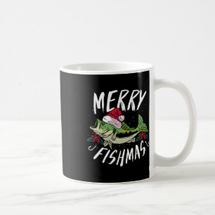 Lustiges Weihnachtsdesign B Angeln - Frohe Fi Kaffeetasse