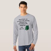 Lustiges Weihnachtseinkaufen getaner früher T - T-Shirt (Vorne ganz)