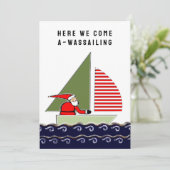 lustiges Weihnachtsfest Feiertagskarte (Stehend Vorderseite)