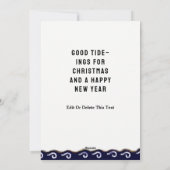 lustiges Weihnachtsfest Feiertagskarte (Rückseite)