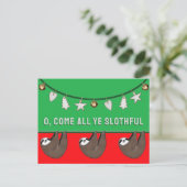 Lustiges Weihnachtsfest Postkarte (Stehend Vorderseite)