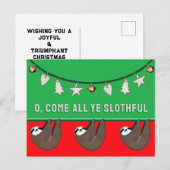 Lustiges Weihnachtsfest Postkarte (Vorne/Hinten)