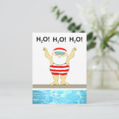 Lustiges Weihnachtsfest Postkarte (Stehend Vorderseite)