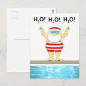 Lustiges Weihnachtsfest Postkarte (Vorne/Hinten)