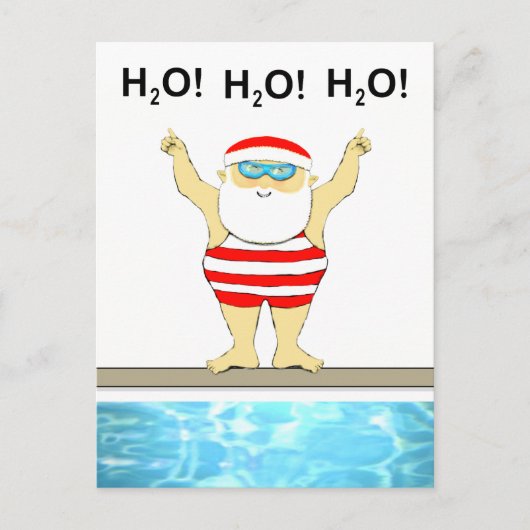 Lustiges Weihnachtsfest Postkarte (Vorderseite)