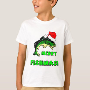 Lustiges Weihnachtsfischen T-Shirt