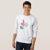 Lustiges Weihnachtsflamingo-Sweatshirt Sweatshirt (Vorne ganz)