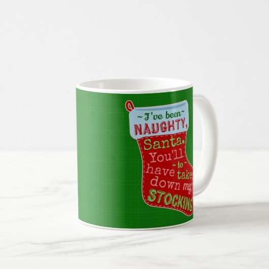 Lustiges Weihnachtsfrecher Kaffeetasse (VorderseiteRechts)