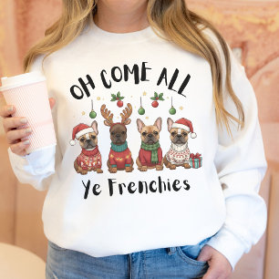 Lustiges Weihnachtsgeschenk für French Bulldog Bes Sweatshirt