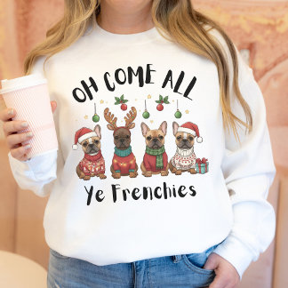 Lustiges Weihnachtsgeschenk für French Bulldog Bes Sweatshirt