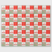 Lustiges Weihnachtsgeschenk Geschenkpapier (Flach)