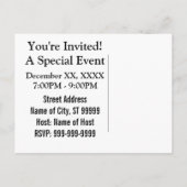 Lustiges Weihnachtsgeschenk: Wirkliches weißer Ankündigungspostkarte (Rückseite)