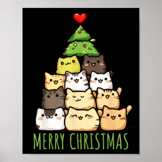 Lustiges Weihnachtskatzen-Liebe-Shirt _ Süße Katze Poster