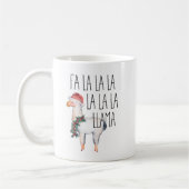 Lustiges Weihnachtslama-Fa-La-La-La-La Kaffeetasse (Links)