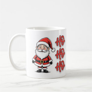 Lustiges Weihnachtsmann Ho Ho Ho Weihnachten Kaffeetasse