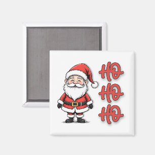 Lustiges Weihnachtsmann Ho Ho Ho Weihnachten Magnet