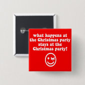 Lustiges WeihnachtsParty Button (Vorne & Hinten)