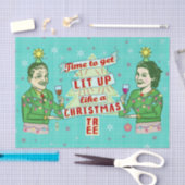 Lustiges WeihnachtsParty-Retro erwachsener Seidenpapier (Handwerk)