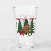 Lustiges Weihnachtspersonalisierter Geek Sankt Glas (Vorderseite)