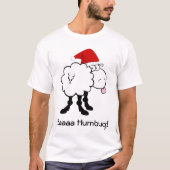 lustiges Weihnachtsschafe bah Humbugt-shirt T-Shirt (Vorderseite)