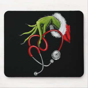 Lustiges Weihnachtsstethoskop Mousepad